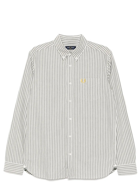  Fred Perry Striped Shirt - Green 