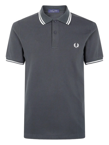 Fred Perry Striped-trim Cotton Polo Shirt - Green 