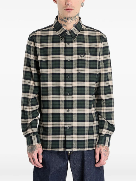  Fred Perry Tartan-pattern Shirt - Green 