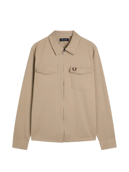  Fred Perry Zip Pockets Jacket - Neutrals 