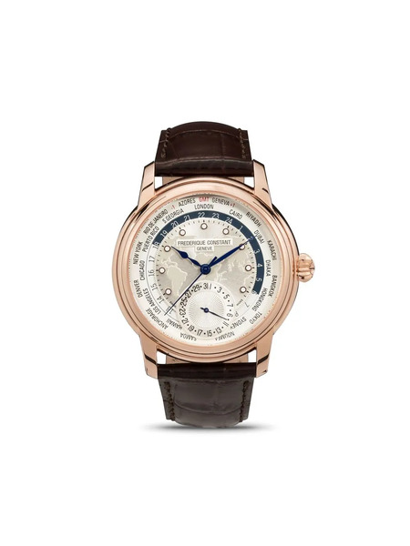  Frederique Constant Classic Worldtimer Manufacture 42mm - White 