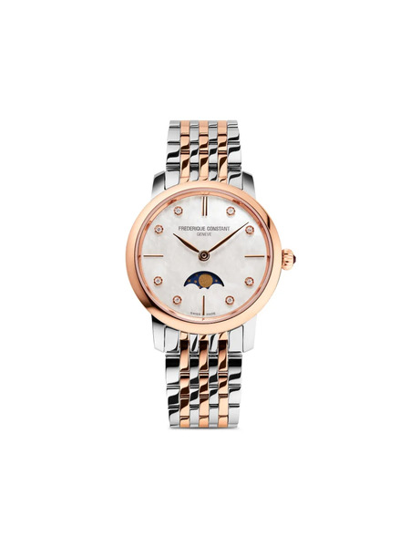  Frederique Constant Classics Slimline Ladies Moonphase 30mm - White 