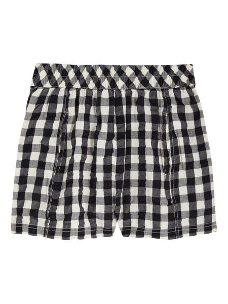  Free People Checked Shorts - Black 
