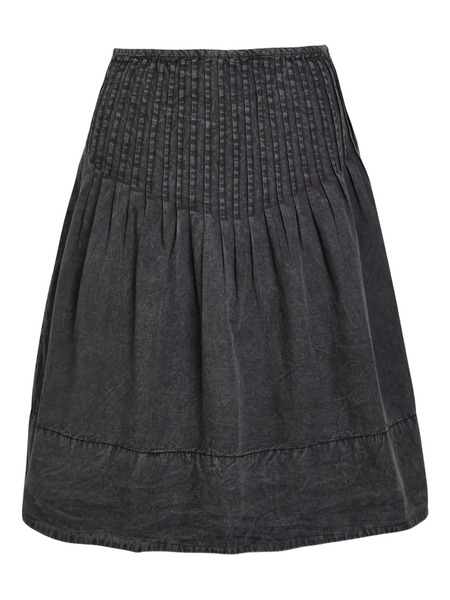 Free People Pleated Panel Midi Skirt - Grey 