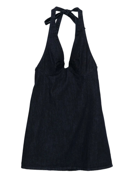  Free People Trevi Denim Mini Dress - Blue 