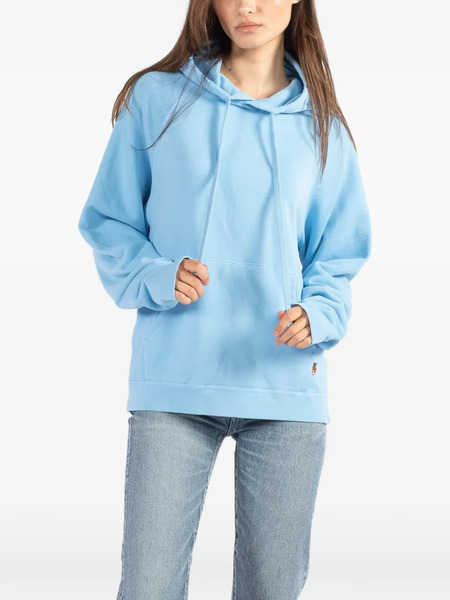  Freecity Drawstring Hooded Hoodie - Blue 