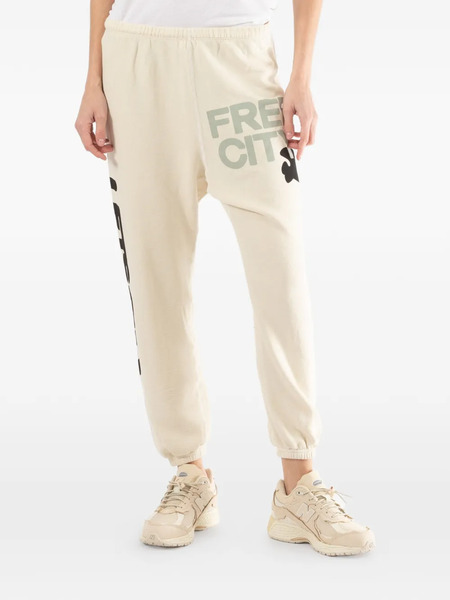  Freecity Graphic-print Sweatpants - Neutrals 