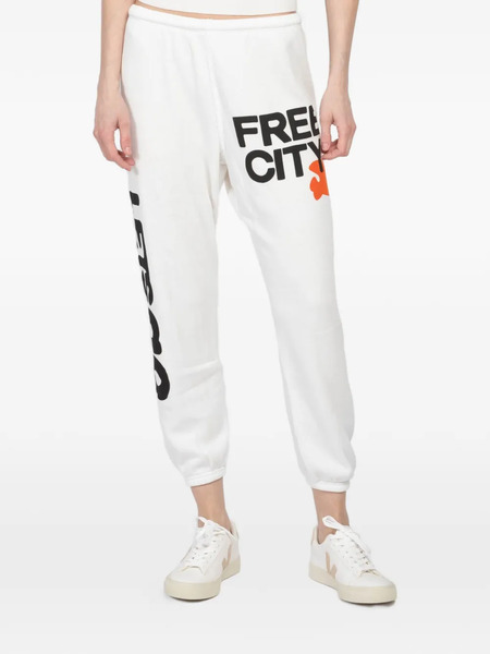  Freecity Graphic-print Track Pants - Neutrals 
