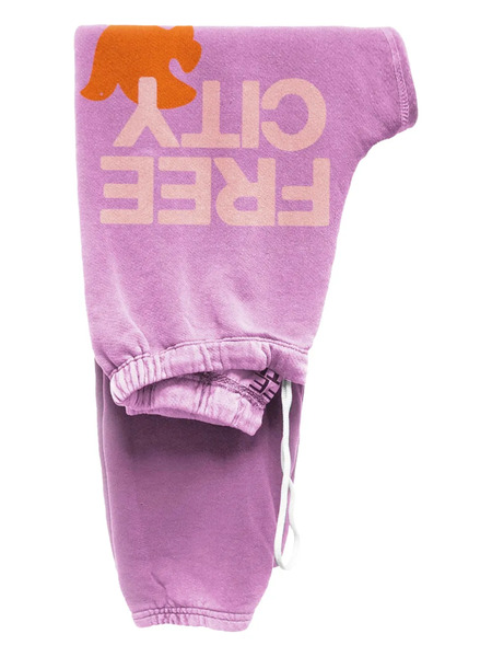  Freecity Large Graphic-print Sweatpants - Pink 