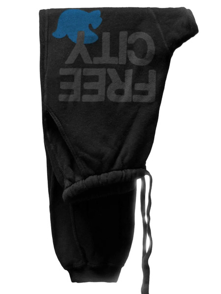  Freecity Logo Track Pants - Black 