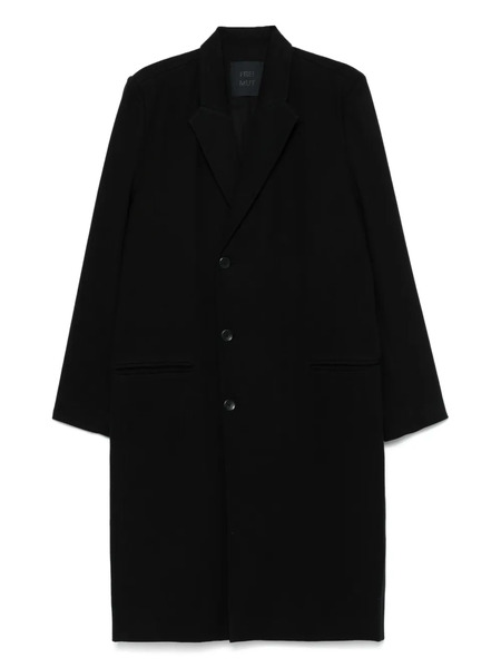  Frei-mut Single-breasted Coat - Black 