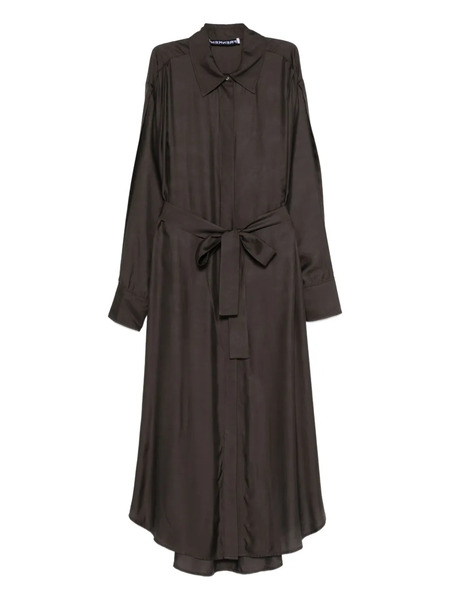  Frenken Belted Shirt Dress - Brown 