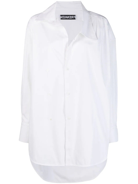  Frenken Double-breasted Cotton Shirt - White 