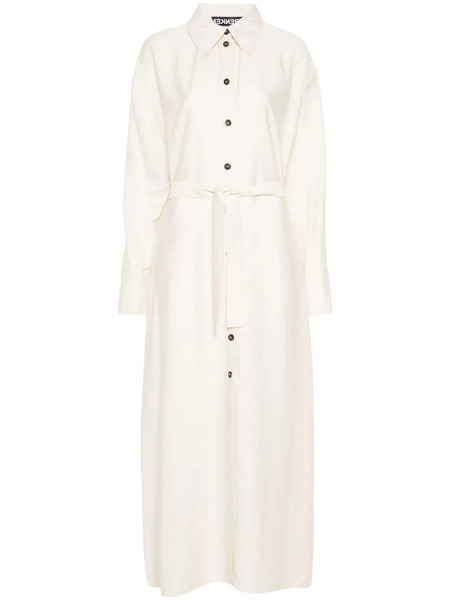  Frenken Parachute Shirt Dress - White 