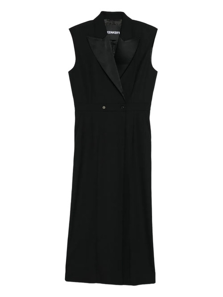  Frenken Tux Button Lapel Dress - Black 