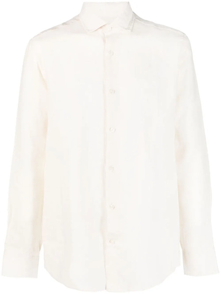  Frescobol Carioca Linen Long-sleeve Shirt - Neutrals 