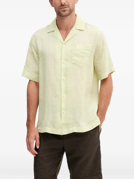  Frescobol Carioca Linen Shirt - Green 
