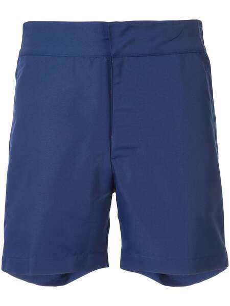  Frescobol Carioca Plain Swim Shorts - Blue 