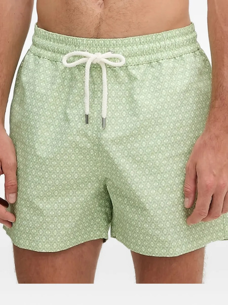  Frescobol Carioca Rio Micro-print Swim Shorts - Green 