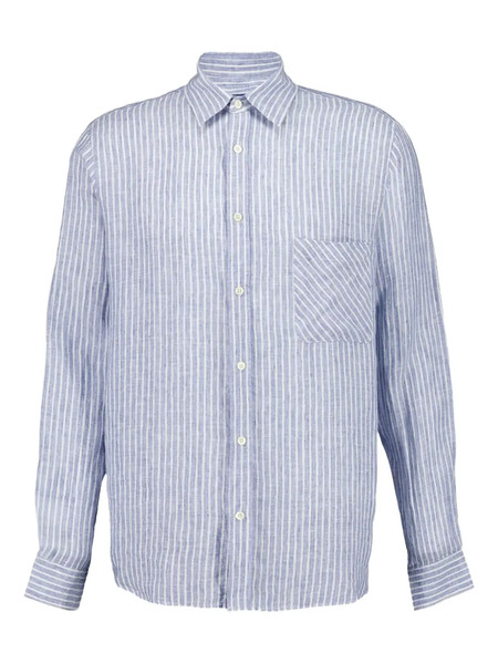  Frescobol Carioca Telles Striped Button-up Shirt - Blue 