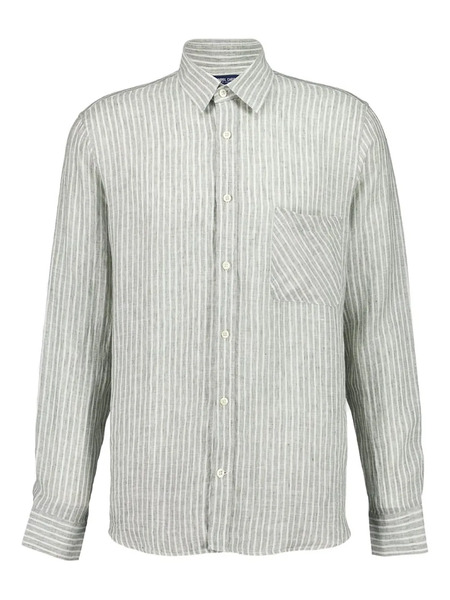  Frescobol Carioca Telles Striped Button-up Shirt - Green 
