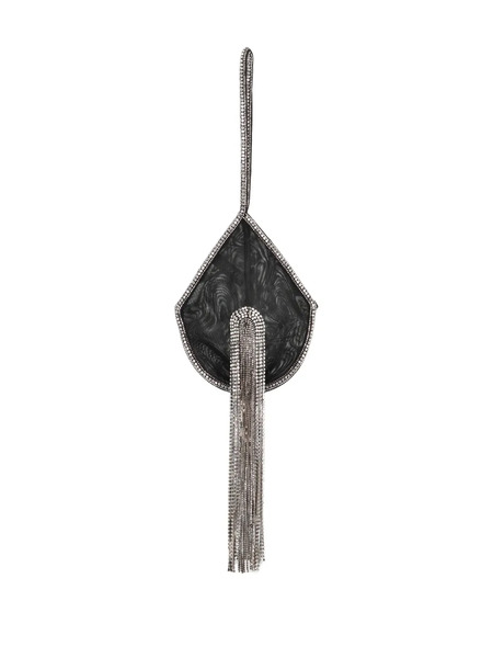  Frolov Crystal-embellished Teardrop Clutch - Black 