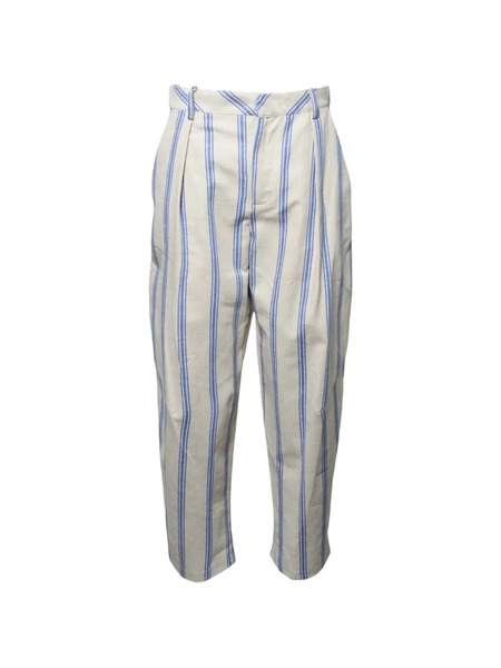  Front Street 8 Striped Trousers - White 