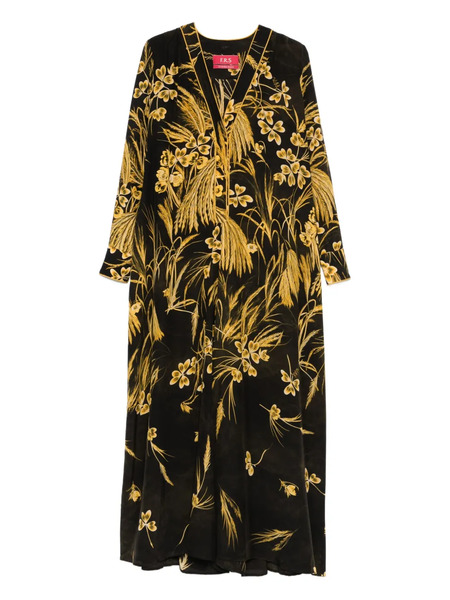  F.r.s For Restless Sleepers Floral-print Maxi Dress - Brown 