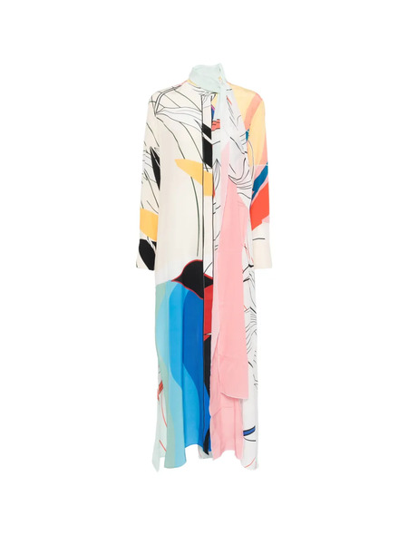  F.r.s For Restless Sleepers Printed Maxi Dress - White 