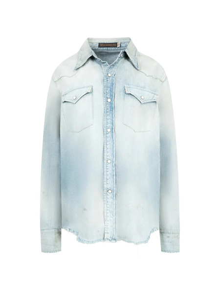  Fullcount Looks That Kill Denim Shirt - Blue 