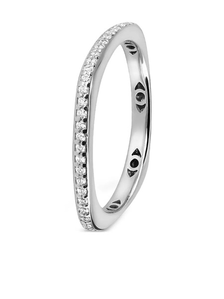  Fullord 18k White Gold Phalanx Diamond Eternity Ring 