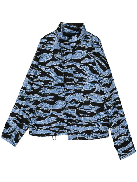  Fumito Ganryu X Phenomenon Tiger Camo Cotton Jacket - Blue 