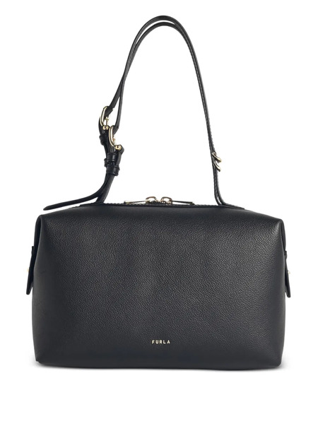  Furla Adjustable Leather Shoulder Bag - Black 