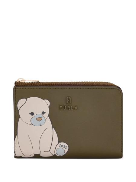  Furla Bear-print Zip-around Wallet - Green 