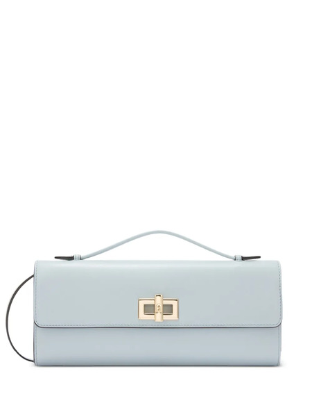  Furla Clara Leather Clutch Bag - Blue 