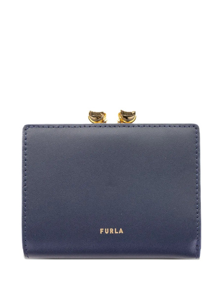  Furla Dots Leather Wallet - Blue 