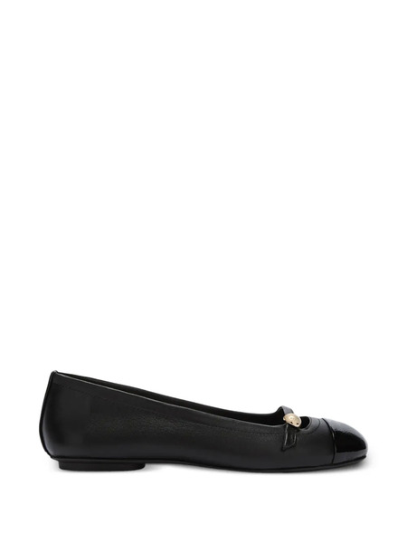  Furla Embellished Ballet Flats - Black 