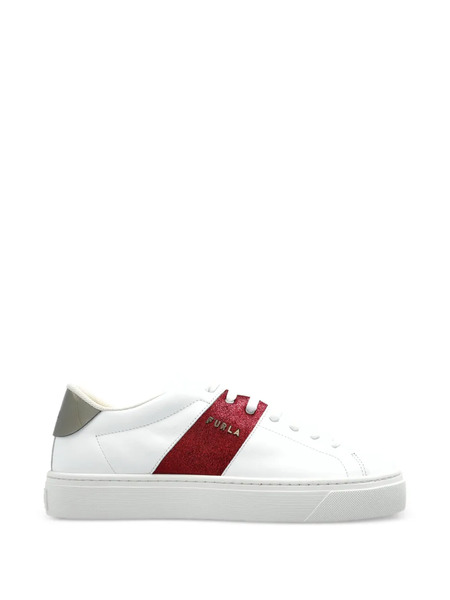  Furla Enjoy Low-top Leather Sneakers - White 