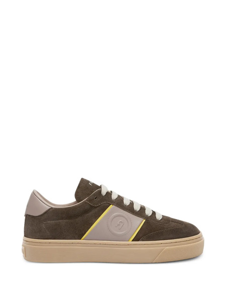  Furla Enjoy Suede Logo Sneakers - Brown 