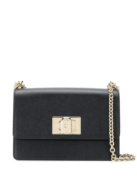  Furla Gold Hardware Crossbody Bag - Black 