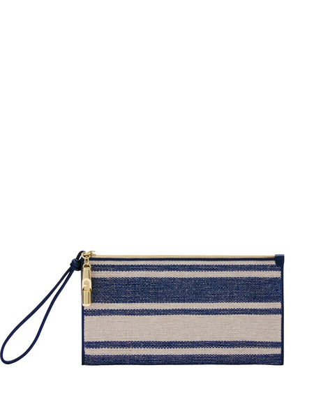  Furla Iride Striped Clutch Bag - Blue 