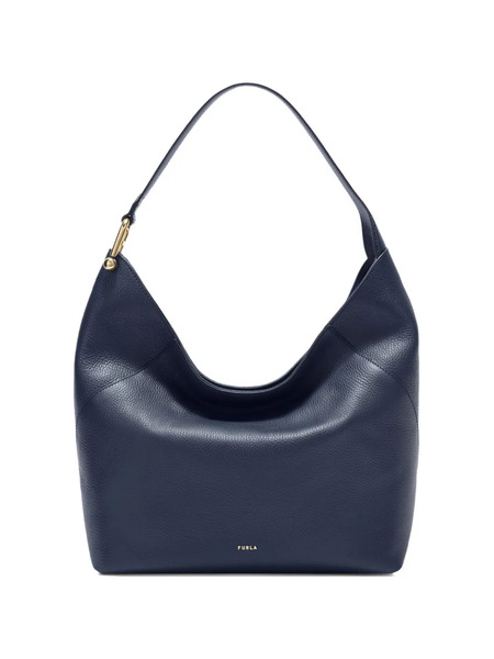  Furla Large Lara Textured Shoulder Bag - Blue 