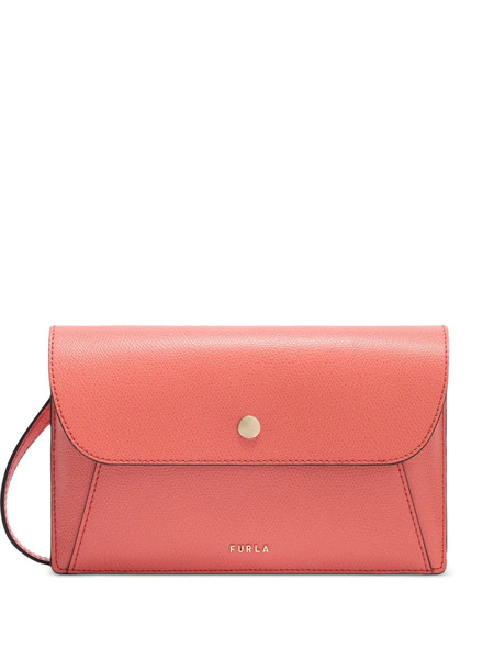  Furla Lea Flap Leather Clutch Bag - Pink 
