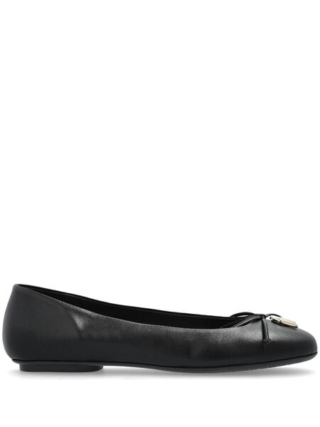  Furla Logo-plaque Ballet Flats - Black 