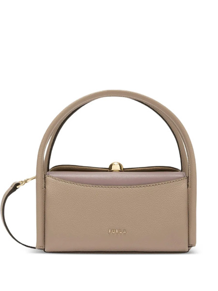  Furla Nicole Grained-effect Mini Bag - Neutrals 