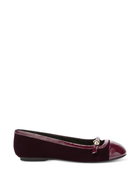  Furla Sfera-logo Ballet Flats - Red 
