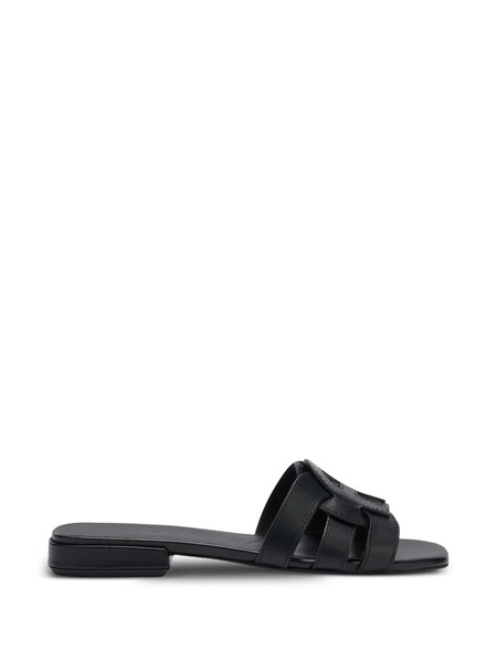  Furla Summer Leather Sandals - Black 