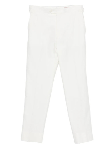  Fursac Belt-loops Trousers - White 