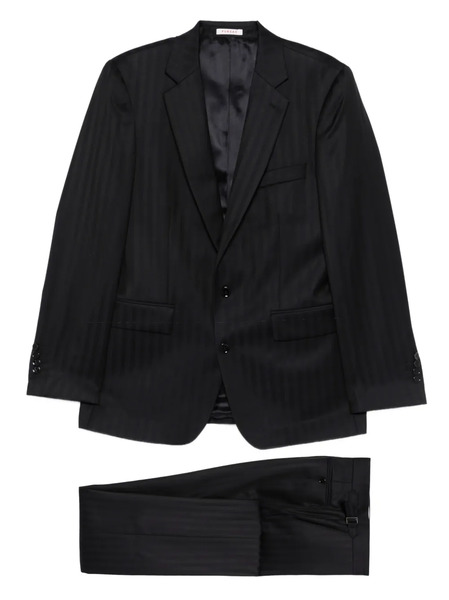  Fursac Double-breasted Cotton Suit - Blue 