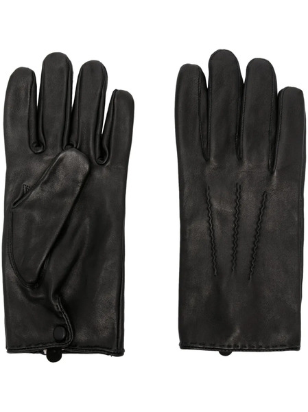  Fursac Full-finger Leather Gloves - Black 